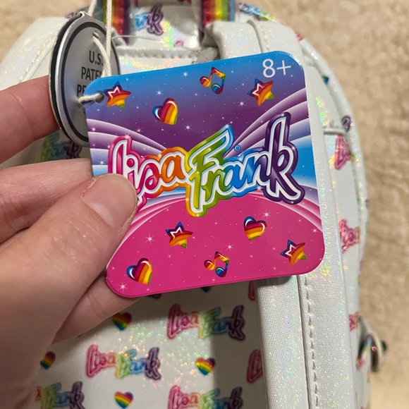 New Lisa Frank Loungefly Rainbow Heart Mini Backpack with Waist Bag - Picture 10 of 14